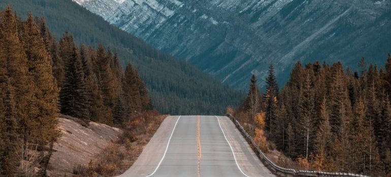 A road to the mountains