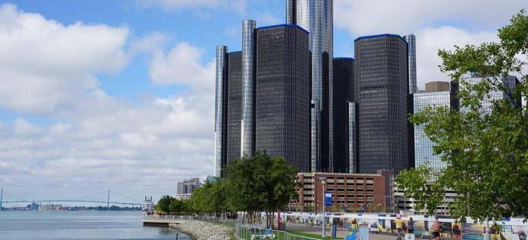 a view of Detroit where local movers Detroit MI are