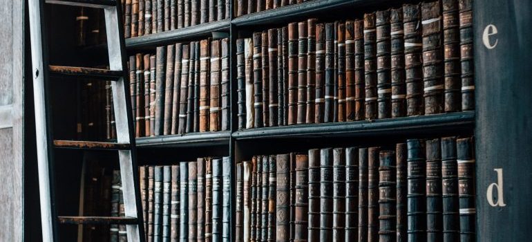 books on a shelf