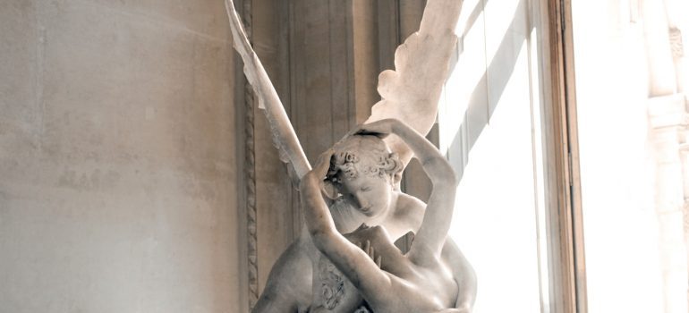 An angel sculpture