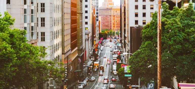 A street in San Francisco.